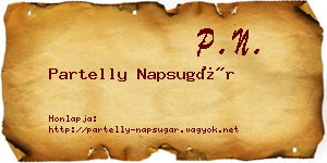 Partelly Napsugár névjegykártya